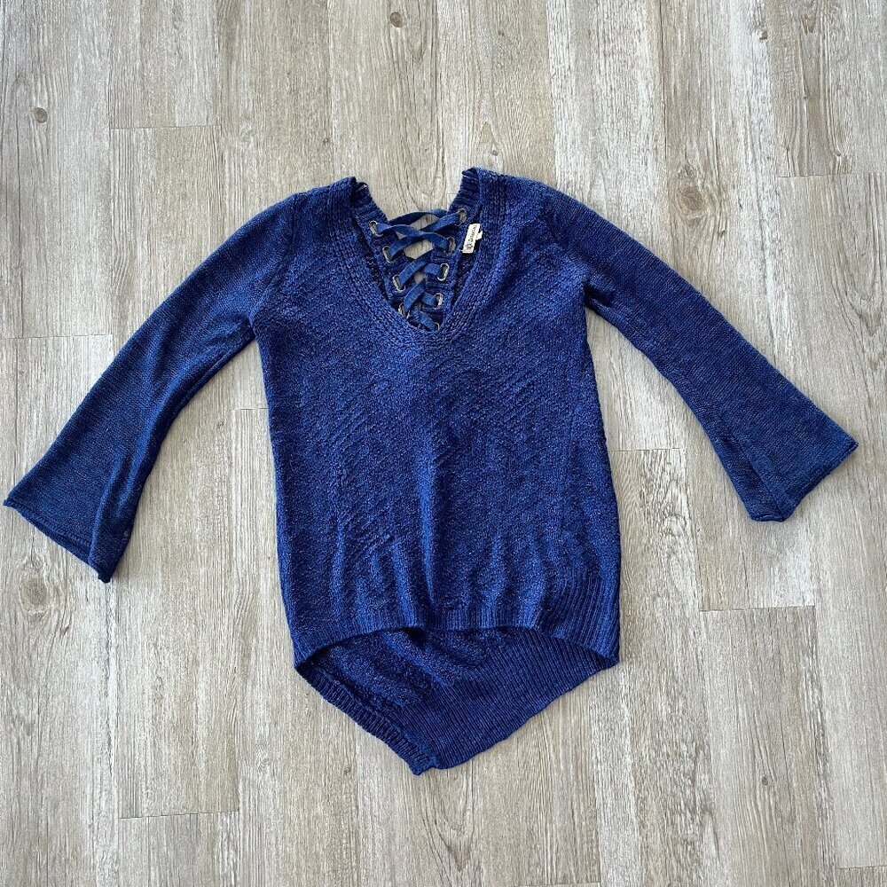 Womens Democracy Blue Sweater - XS